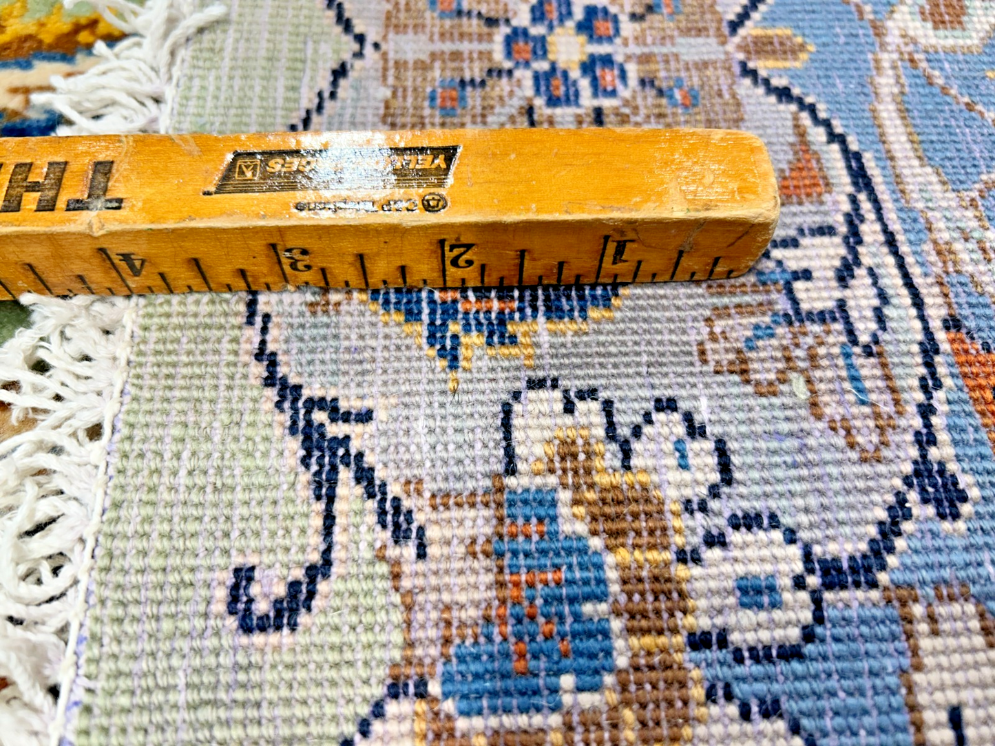 10'6"x14'6" Hand-Knotted 100% Wool Pile Kashane Rug