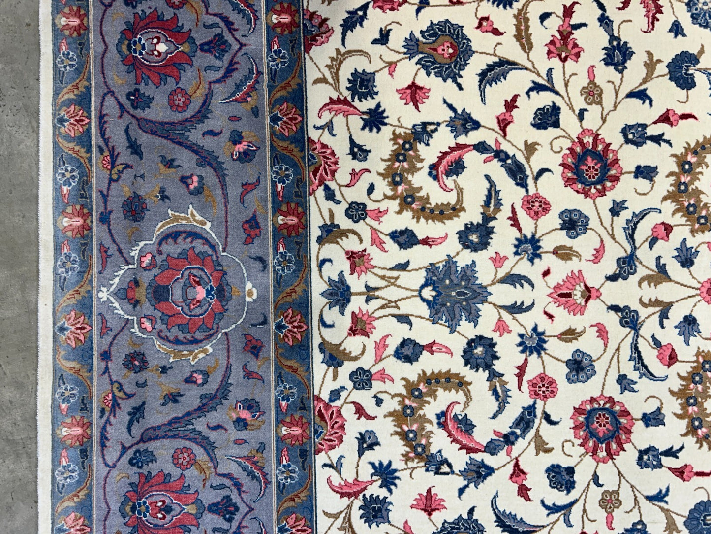 9'2"x12'1" Hand-Knotted 100% Wool Pile Oriental Rug