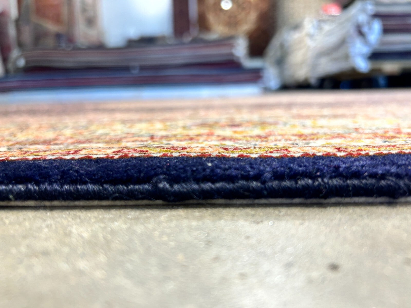 6'7"x9'7" Fine Hand-Knotted Wool & Silk Blend Tabrize Mahi Carpet - Area Rug