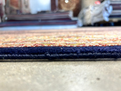 6'7"x9'7" Fine Hand-Knotted Wool & Silk Blend Tabrize Mahi Carpet - Area Rug