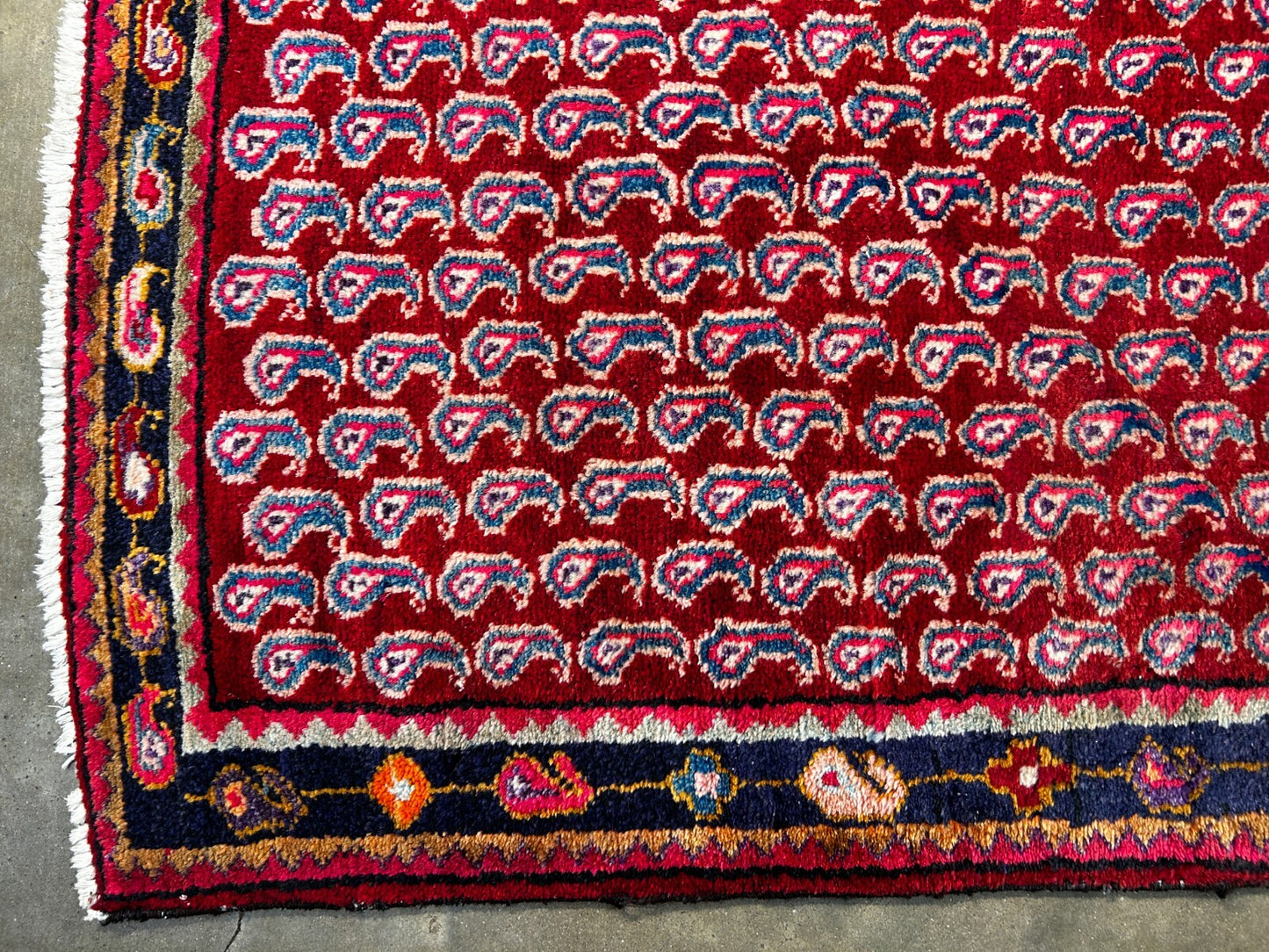 4'2" x 8'1" Hand-Knotted 100% Wool Carpet - Bidjare Area Rug