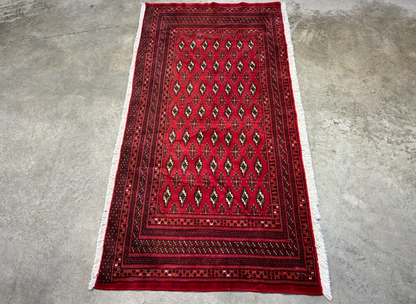 2'5"x4'9" Hand-Knotted 100% Wool Persiane Turkamane Area Rug