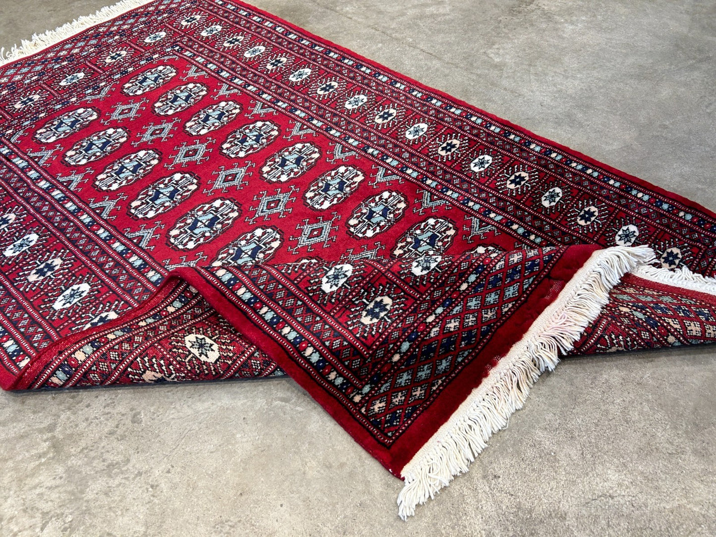 3'x5' Hand-Knotted 100% Wool Pile Bokhara Rug