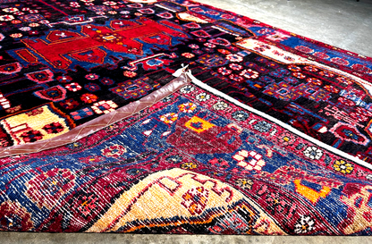 5'0" x 8'9" Hand-Knotted 100% Lamb Wool Pile Nahavande Area Rug - Carpet