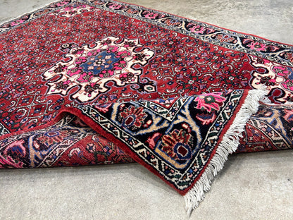 3'7"x5'3" Hand-Knotted 100% Wool Pile Persiane Tribal Bijare Rug
