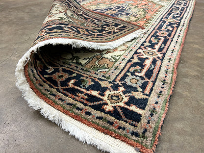 3'x5' Hand-Knotted 100% Wool Pile IndoSerapi Rug