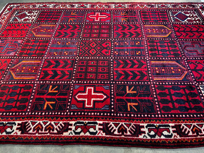 5'5" x 7'6'' Hand-Knotted 100% Wool Pile Bakhtiare Area Rug