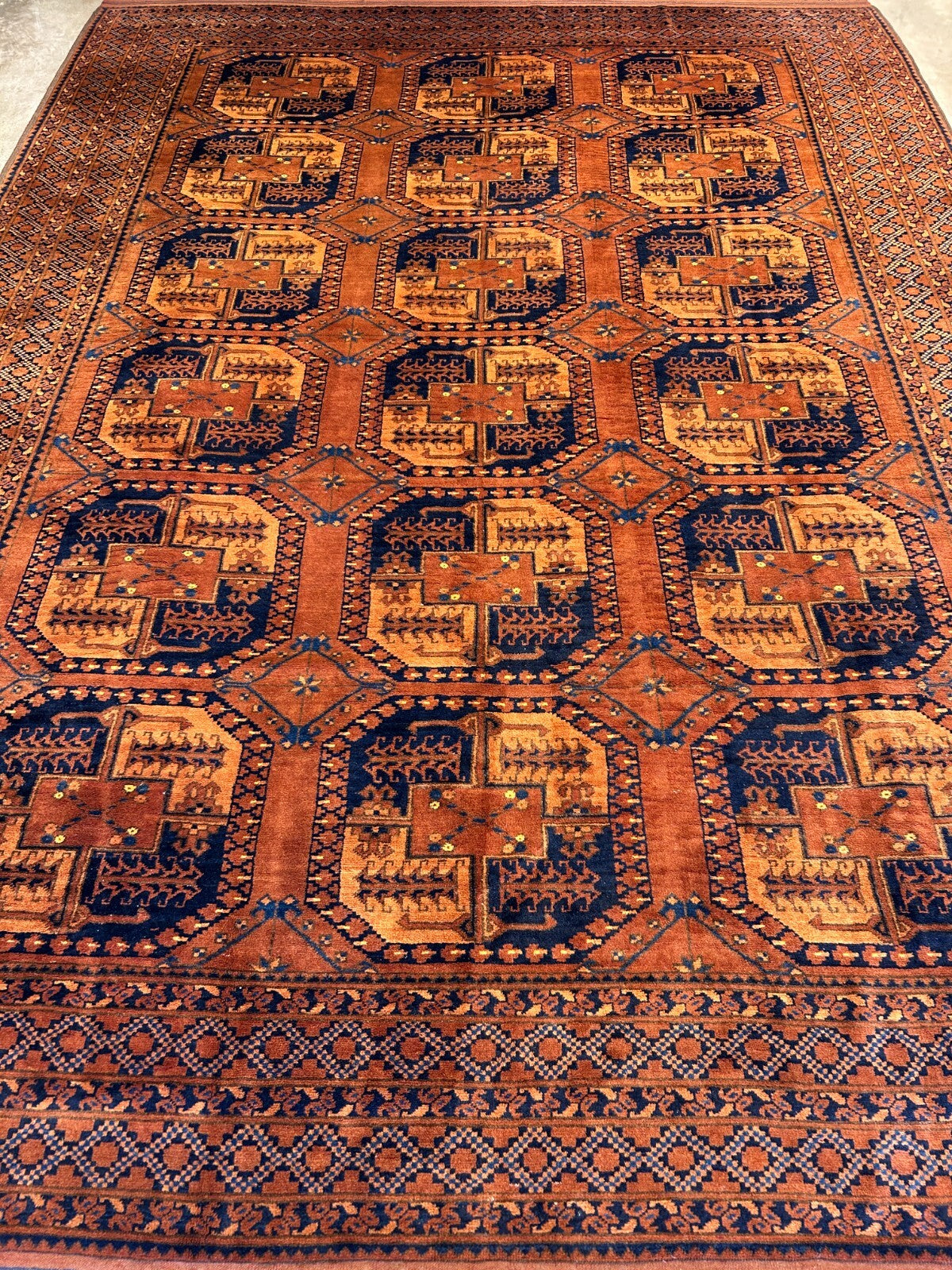 8'8"x12'1" Hand-Knotted 100%  Wool Pile Bokhara Rug