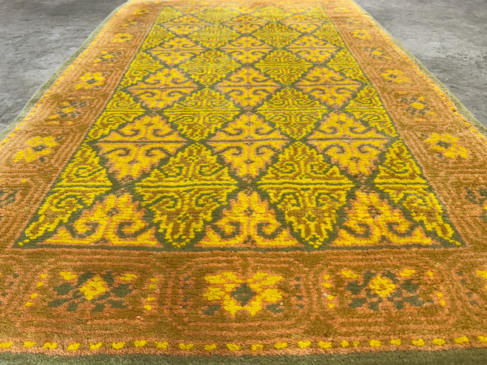 2'9"x4'2" Hand-Knotted 100% Wool Pile Oriental Area Rug - Carpet