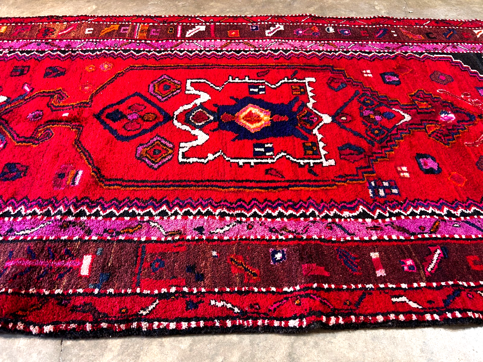 4'5" x 8'10'' Hand-Knotted 100% Lamb Wool Mousele Area Rug - Carpet