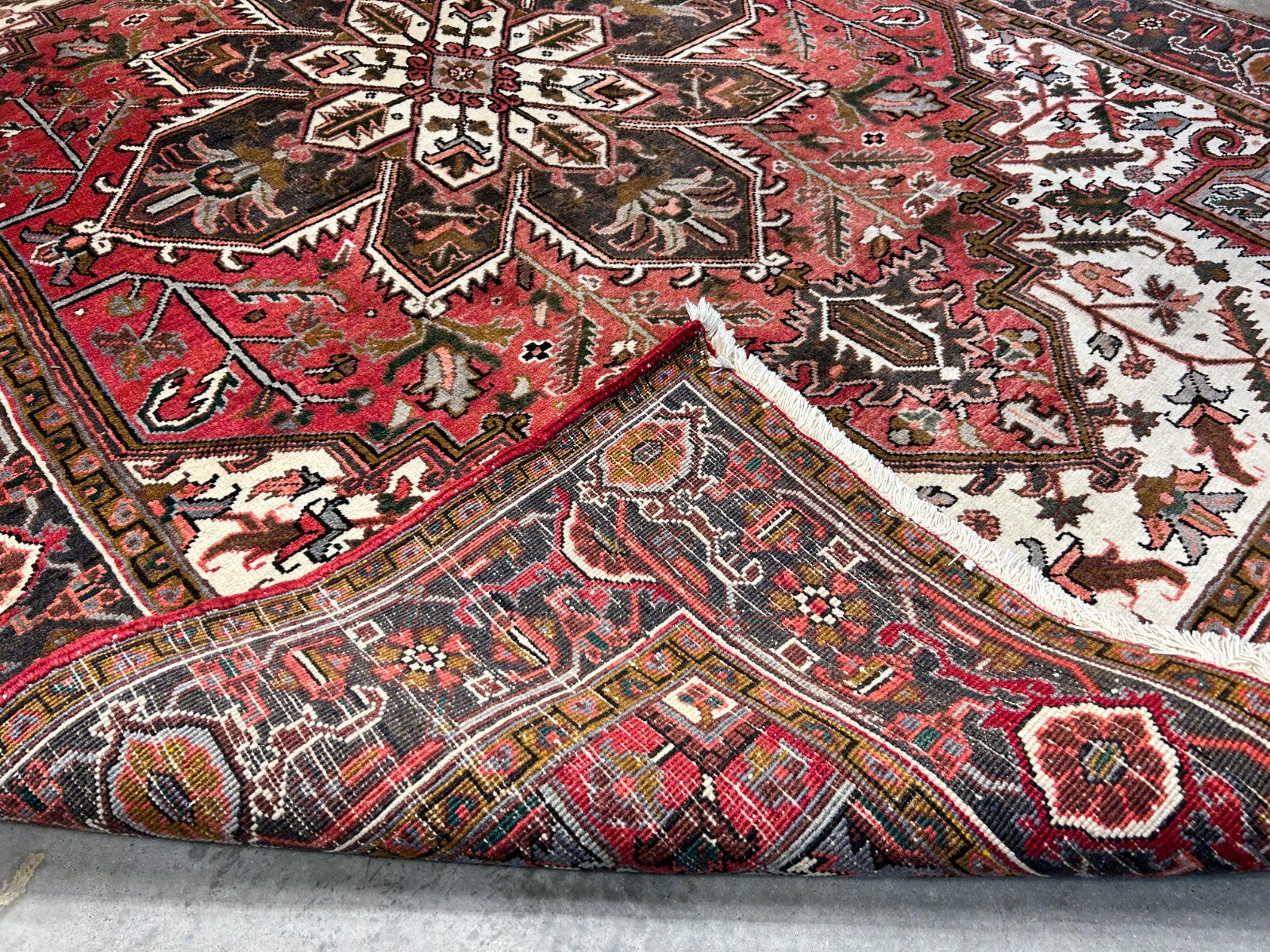 6'7"x9'5" Hand-Knotted 100% Wool Herize Carpet - Area Rug