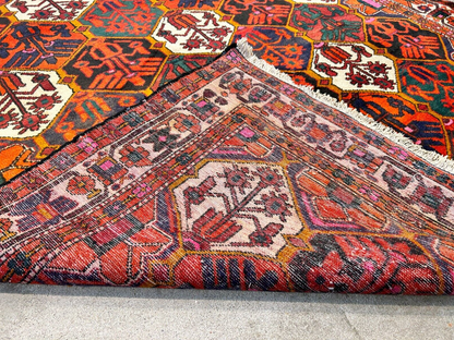 6'9"x9'9" Hand-Knotted 100% Lamb Wool Bakhtiarie Carpet - Area Rug