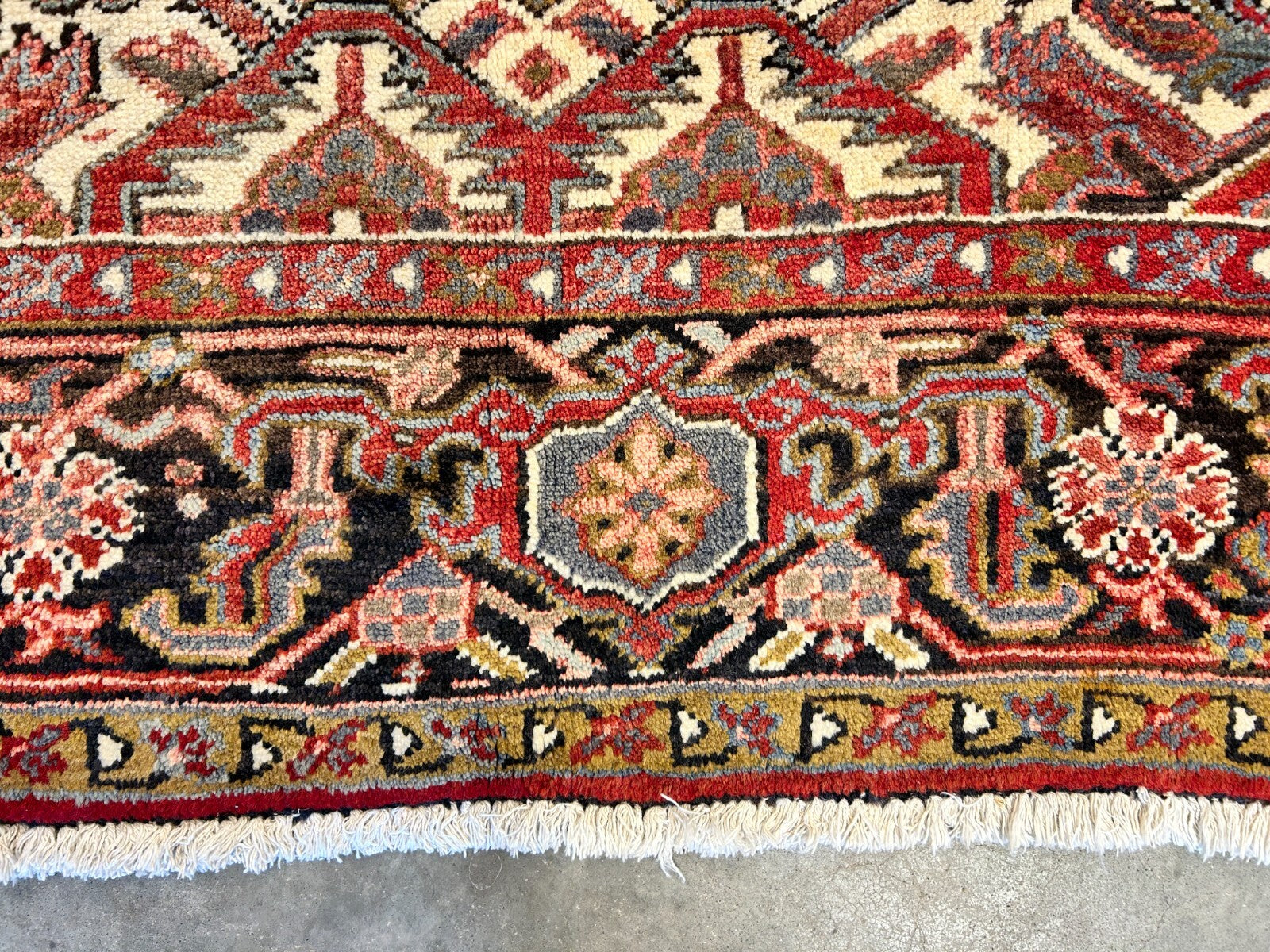 9'x11'9" Hand-Knotted 100% Wool Pile Herize Rug