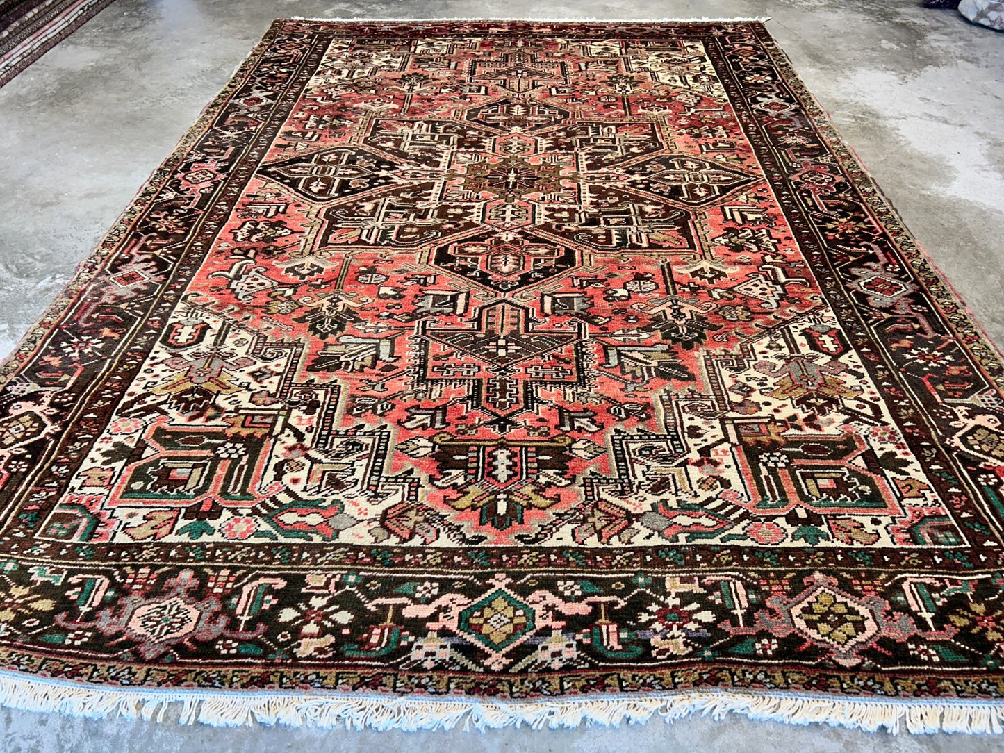 8'5"x11'10" Hand-Knotted 100% Wool Pile Herize Rug