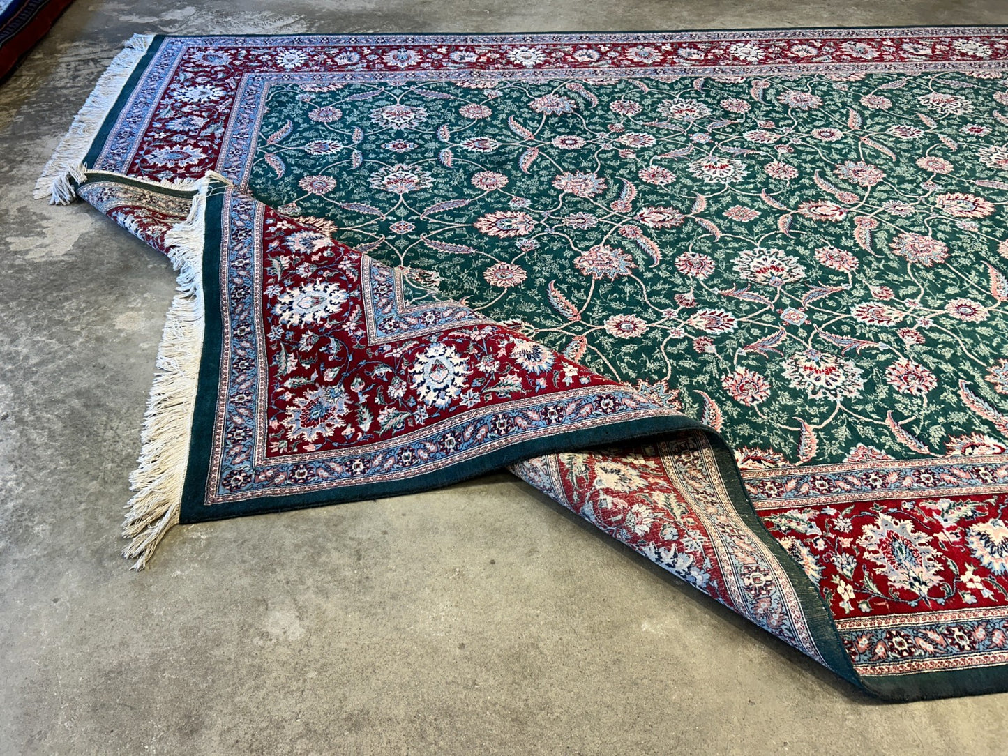 9'2"x12'8" Hand-Knotted 100% Wool Pile Oriental Rug