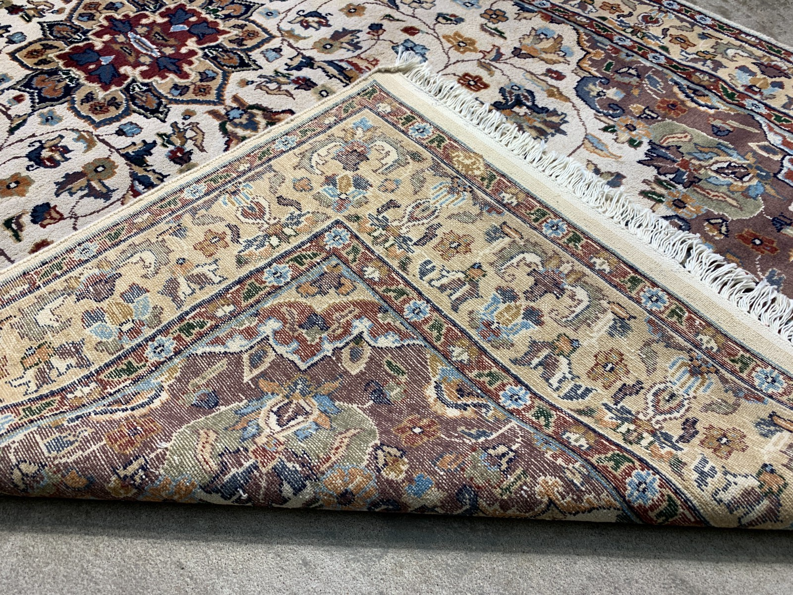 4'11"x8' Hand-Knotted 100% Kashmiri Silk Oriental Rug