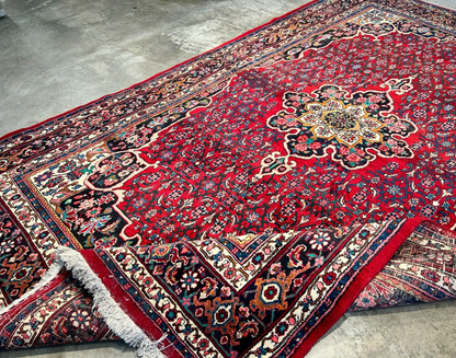 6'7"x10'6" Hand-Knotted 100% Wool Pile Bidjare Carpet - Area Rug