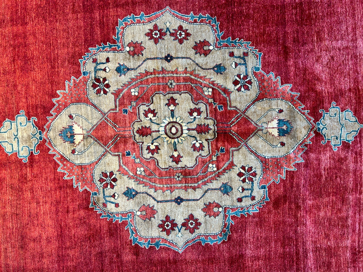 8'10"x11'8" Hand-Knotted 100% Wool Pile Tabrize Rug