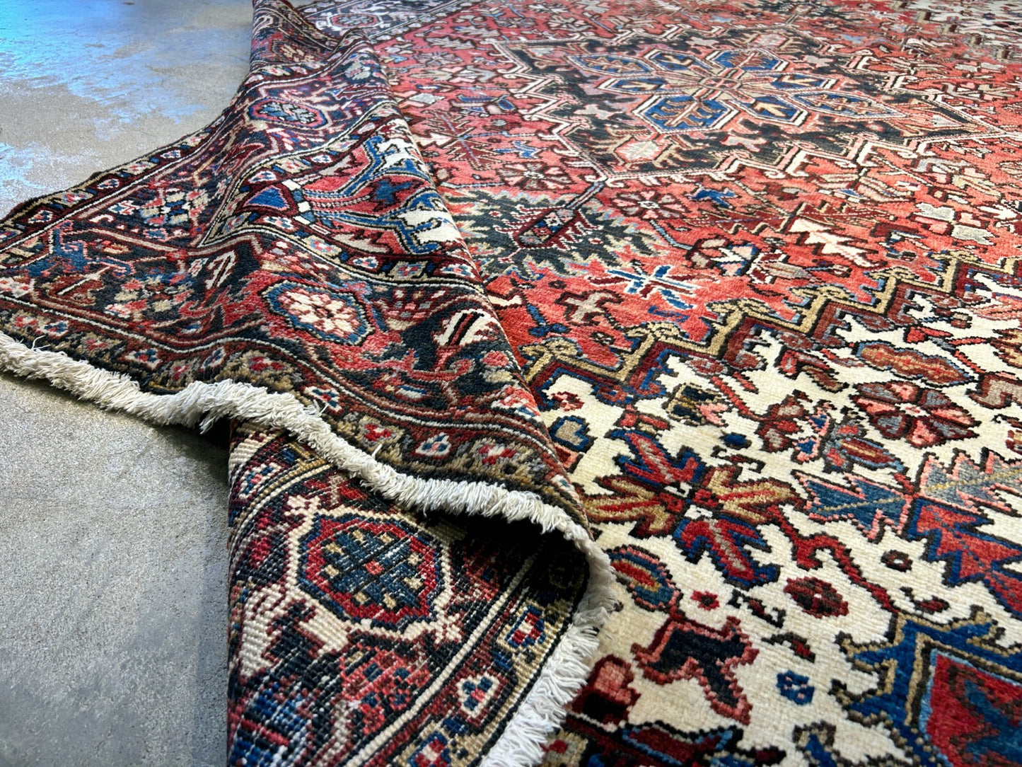 6'7"x9'7" Hand-Knotted 100% Lamb Wool Herize Carpet - Area Rug