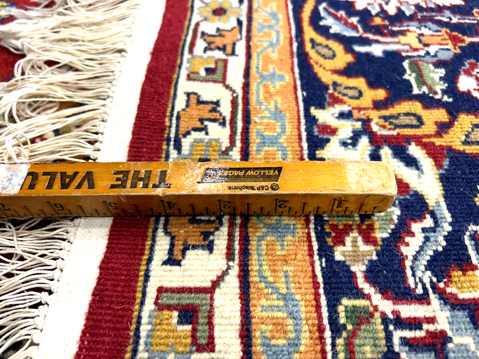 7'11"x9'7" Hand-Knotted 100% Wool Pile Qume Rug