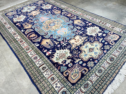 6'x9'10" Hand-Knotted 100% Wool Pile Ardabile Carpet - Area Rug