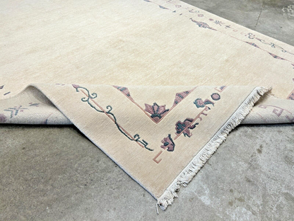 6'7"x9'10" Hand-Knotted 100% Wool Pile Indo-Nepali Carpet - Area Rug