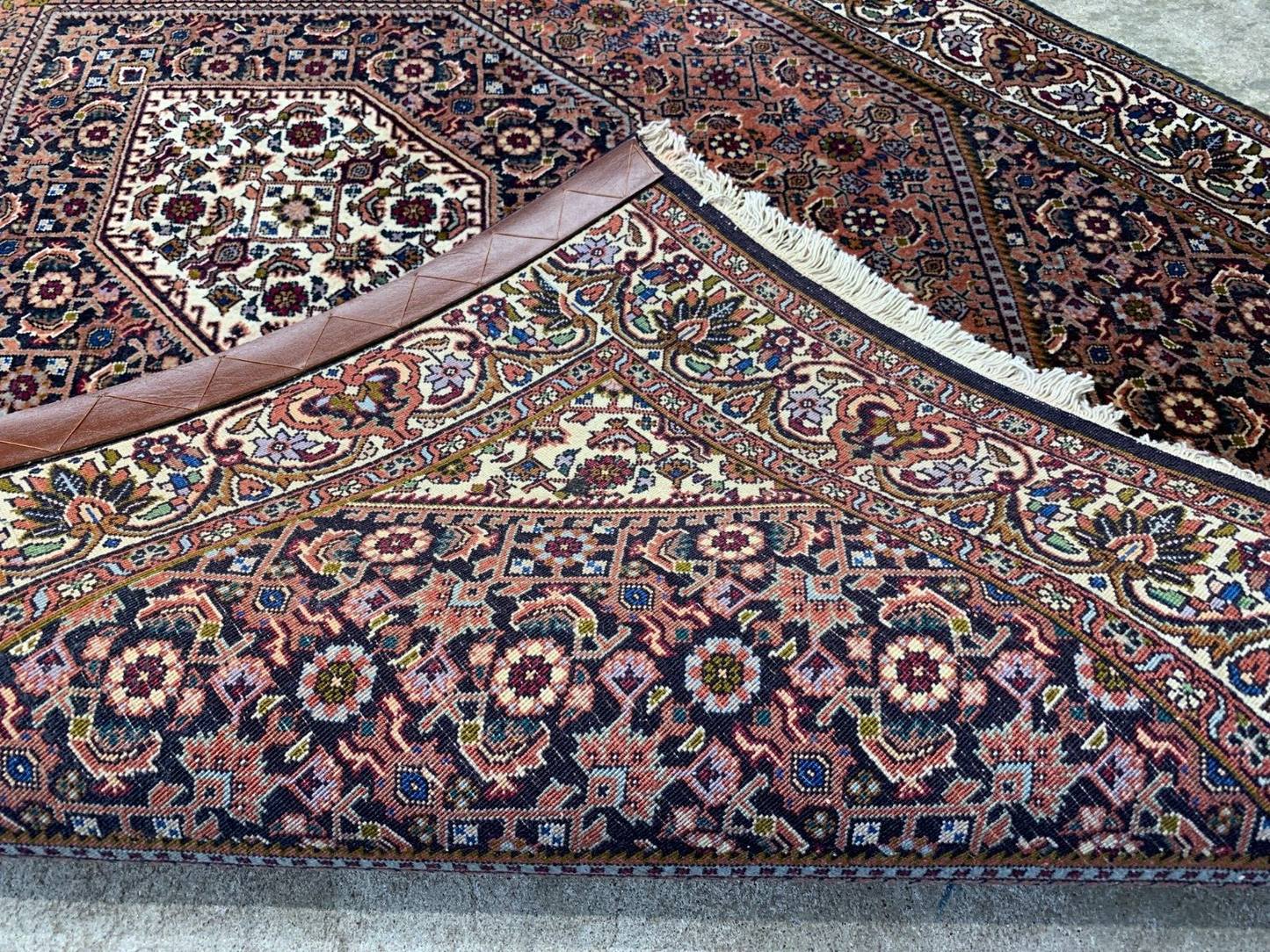 3'7"x5'7" Hand-Knotted 100% Wool Pile Bijare Carpet - Area Rug