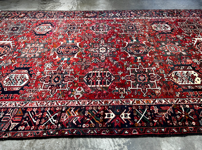 7'8" x 12' Hand-Knotted 100% Wool Pile Karaja  Area Rug - Carpet
