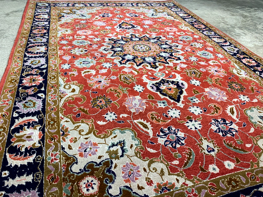 3'4"x5'0'' Fine Hand-Knotted Silk & Wool Tabrize Area Rug