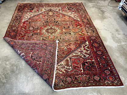 9'x11'9" Hand-Knotted 100% Wool Pile Herize Rug