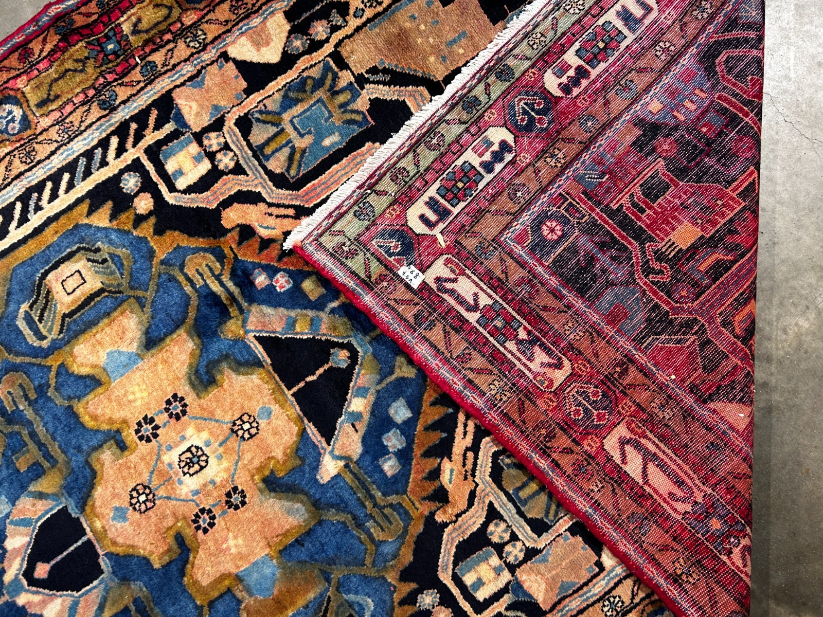 5'1" x 9'4" Hand-Knotted 100% Wool Carpet -  Hamadane Area Rug