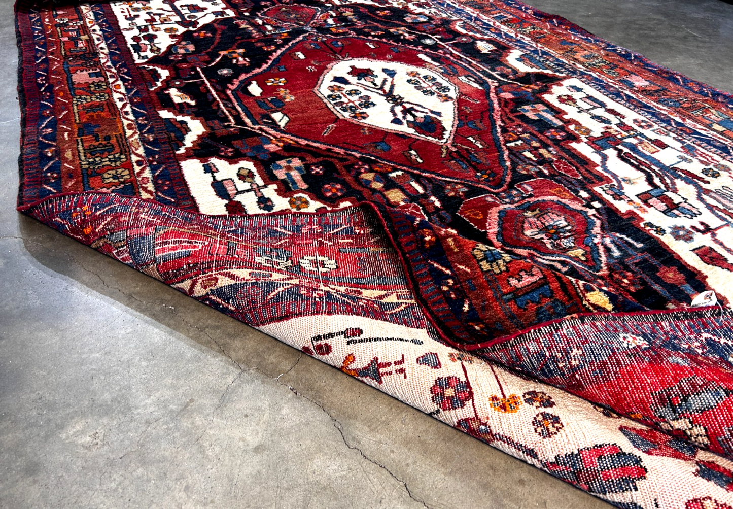 5'1" x 10'10'' Hand-Knotted 100% Lamb Wool Carpet - Nahavande Area Rug