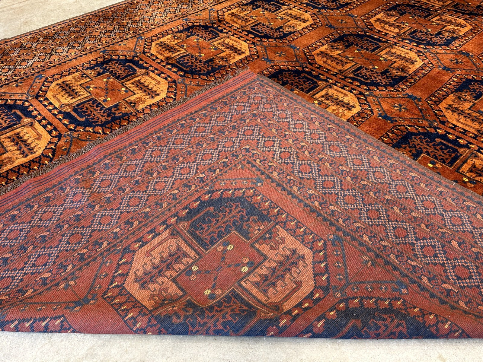 8'8"x12'1" Hand-Knotted 100%  Wool Pile Bokhara Rug