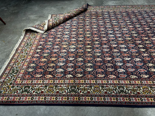8'x11' Hand-Knotted 100% Wool Pile Hereke Area Rug - Carpet