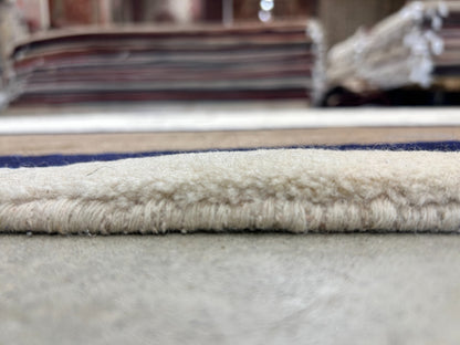 6'4"x9'9" Hand-Knotted 100% Wool Pile Gabeh Carpet - Area Rug