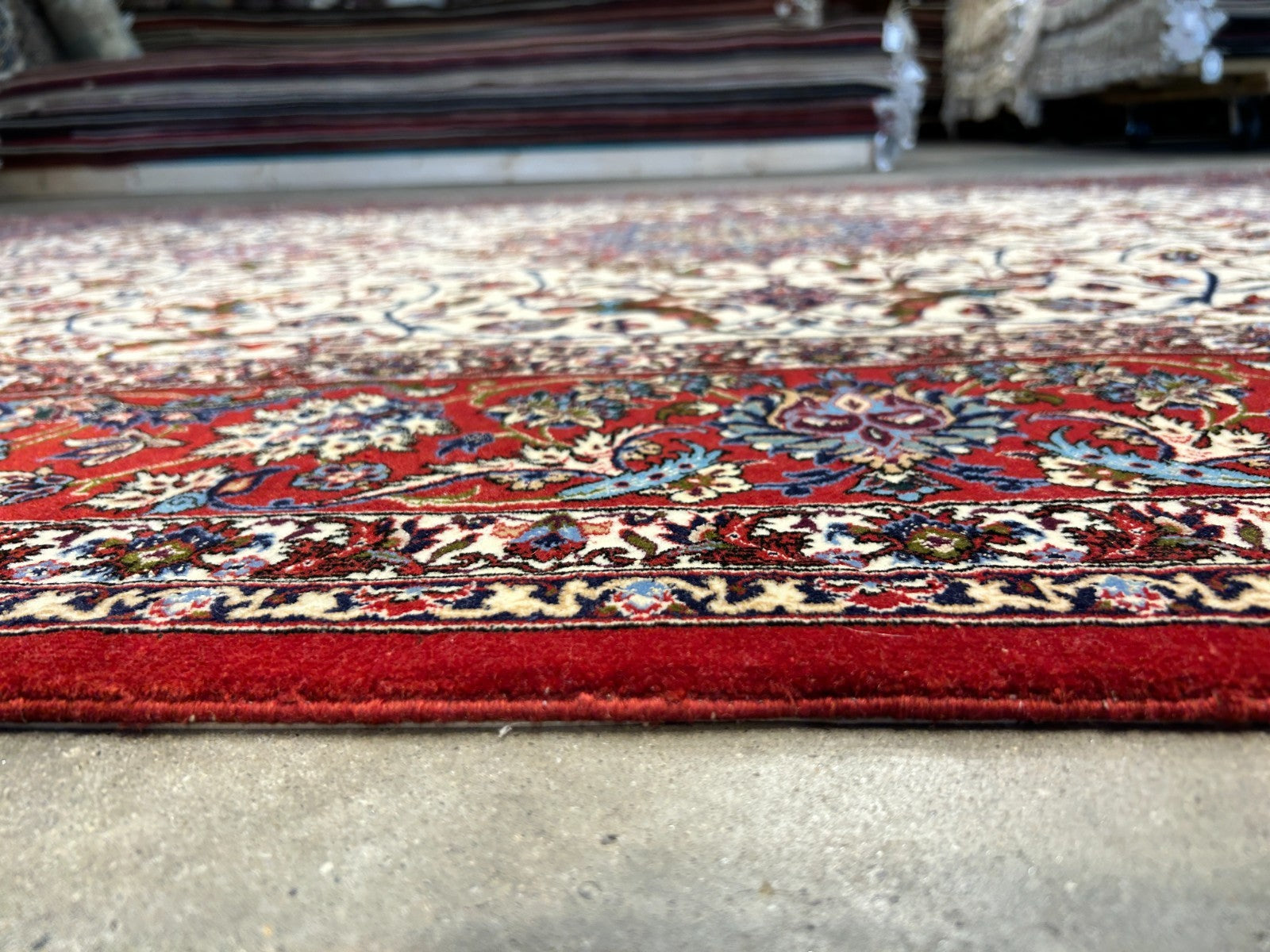 6'6"x10'2" Extra-Fine Hand-Knotted Wool & Silk  Isfahane Seirafian Rug - Signed