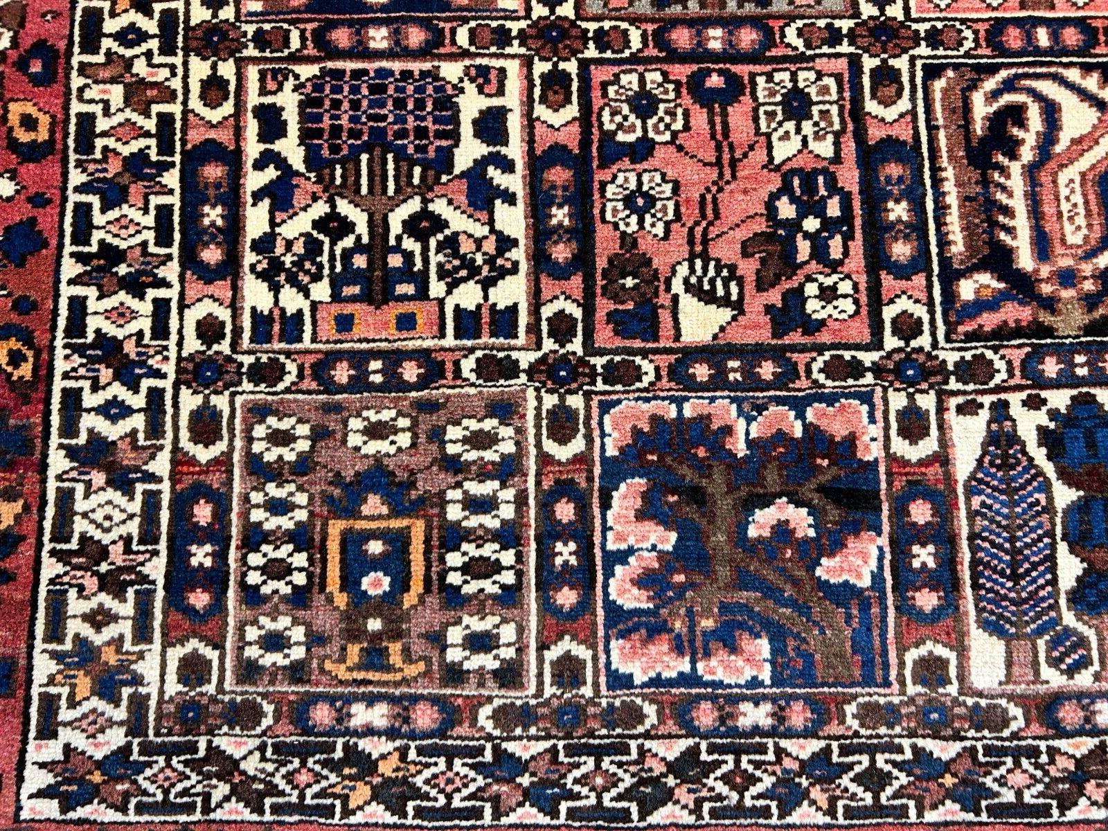 6'5"x9'8" Hand-Knotted 100% Lamb Wool Bakhtiarie Carpet - Area Rug