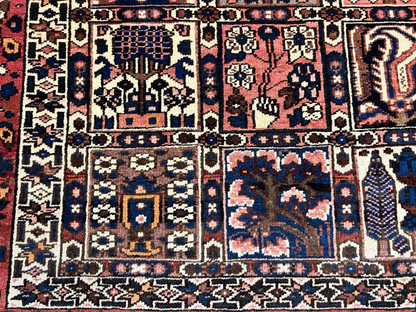 6'5"x9'8" Hand-Knotted 100% Lamb Wool Bakhtiarie Carpet - Area Rug