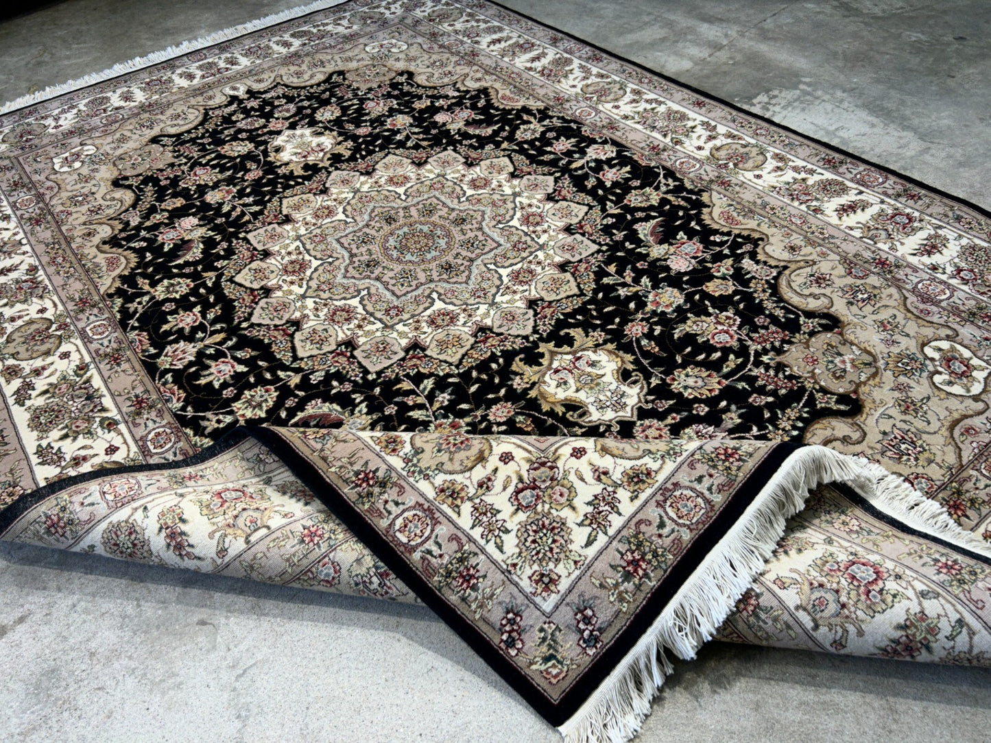 6'x9' Hand-Knotted 100% Wool Pile SinoPersian Carpet - Area Rug