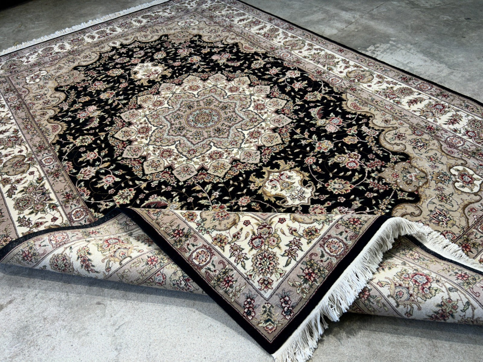 6'x9' Hand-Knotted 100% Wool Pile SinoPersian Carpet - Area Rug