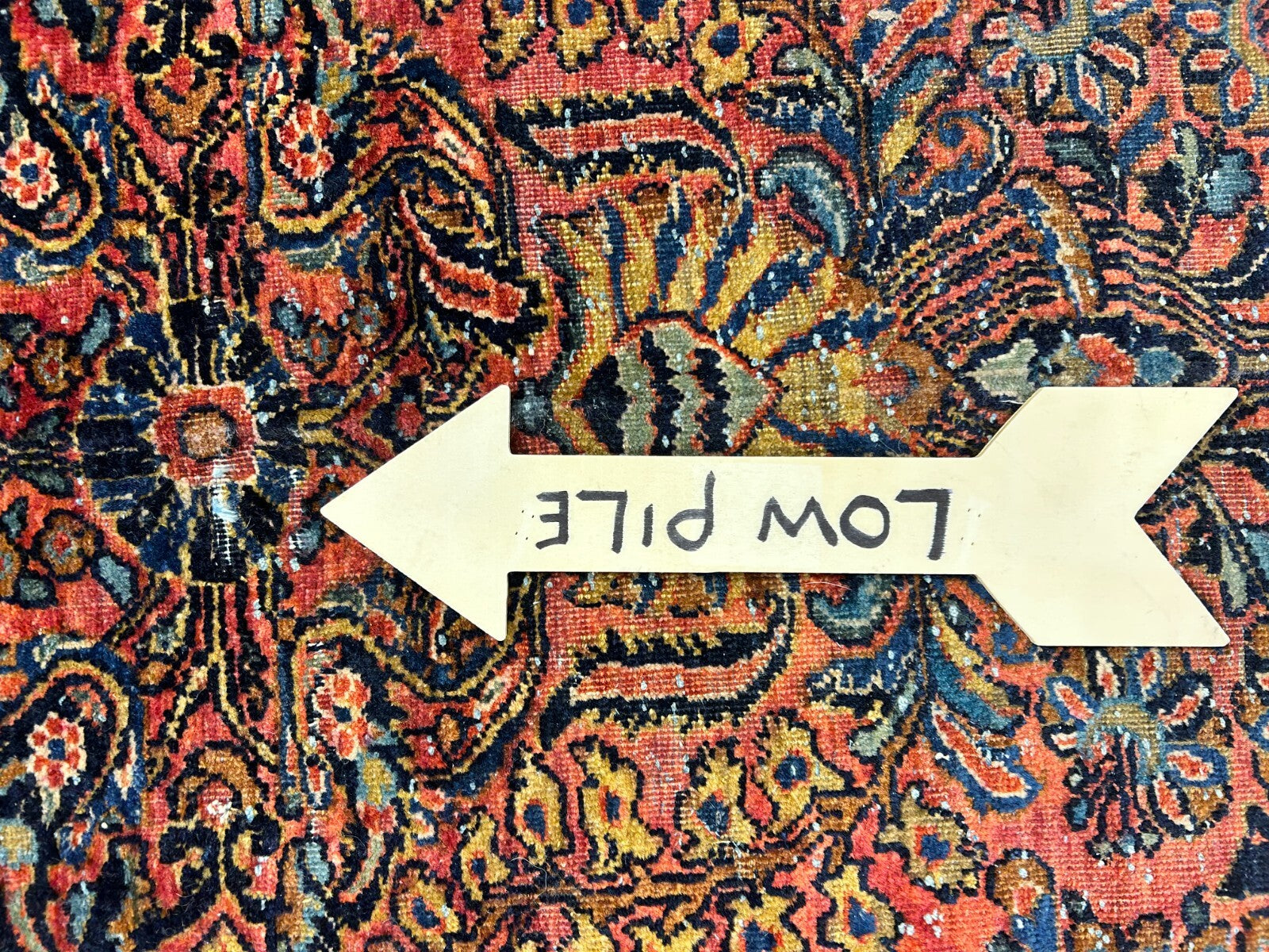 8'11"x11'8" Antique Fine Lamb Wool Sarouke Rug Hand-knotted Carpet