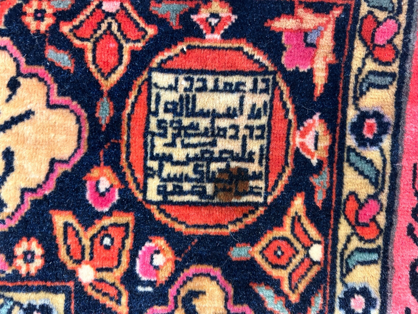 4'1"x6'10" Collector Antique Extra Fine Hand-Knotted 100% Wool Kashane Rug