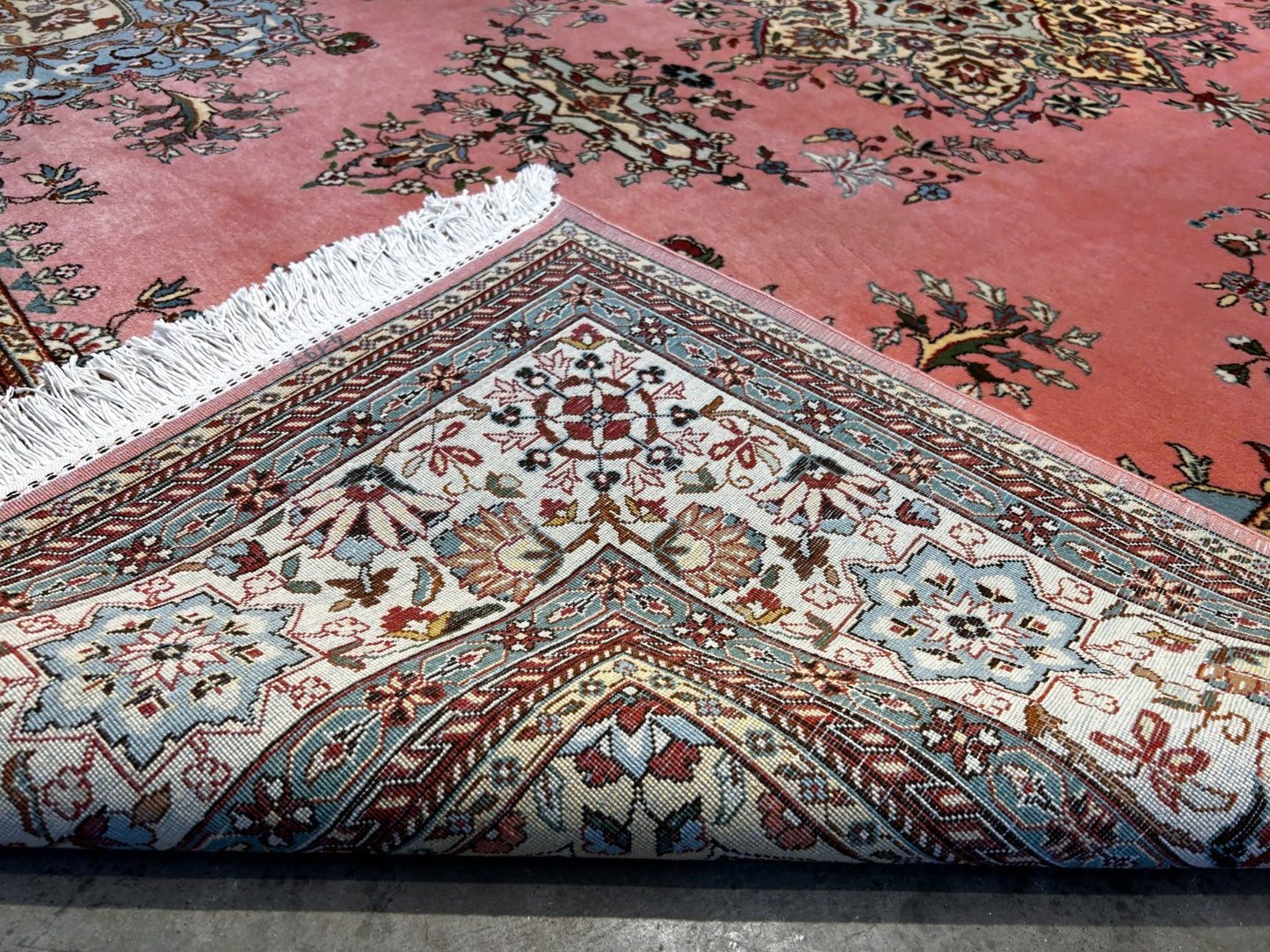 8'4" x 11'10'' Hand-Knotted 100% Wool Pile Romany Area Rug