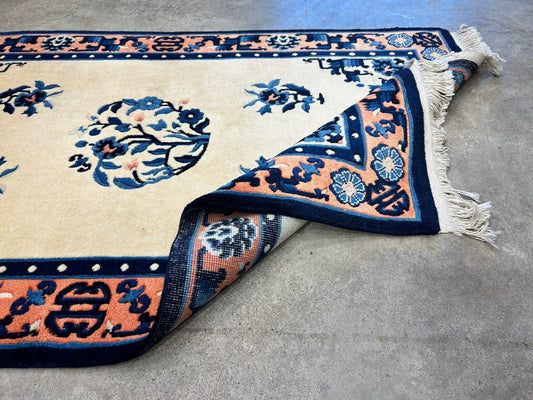 3'x5' Hand-Knotted 100% Wool Pile Art Deco Rug