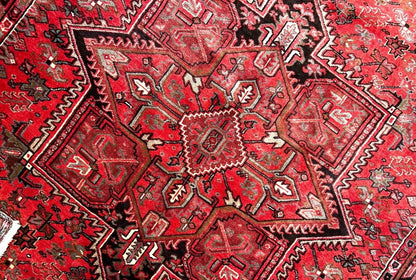 8'3" x 11'0" Hand-Knotted 100% Wool Pile Herize Area Rug - Area Carpet