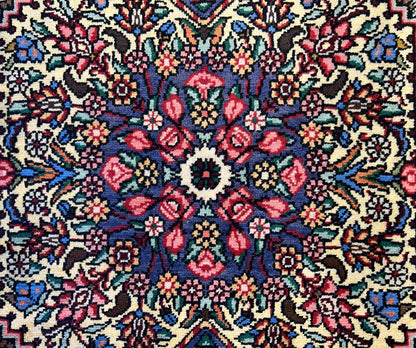 3'5"x5'2" Hand-Knotted 100% Wool Pile Persiane Bakhtiarie Rug