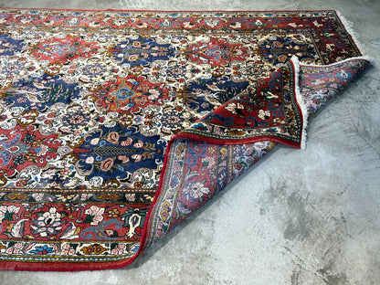 6'7"x10'4" Hand-Knotted 100% Lamb Wool Bakhtiarie Carpet - Area Rug