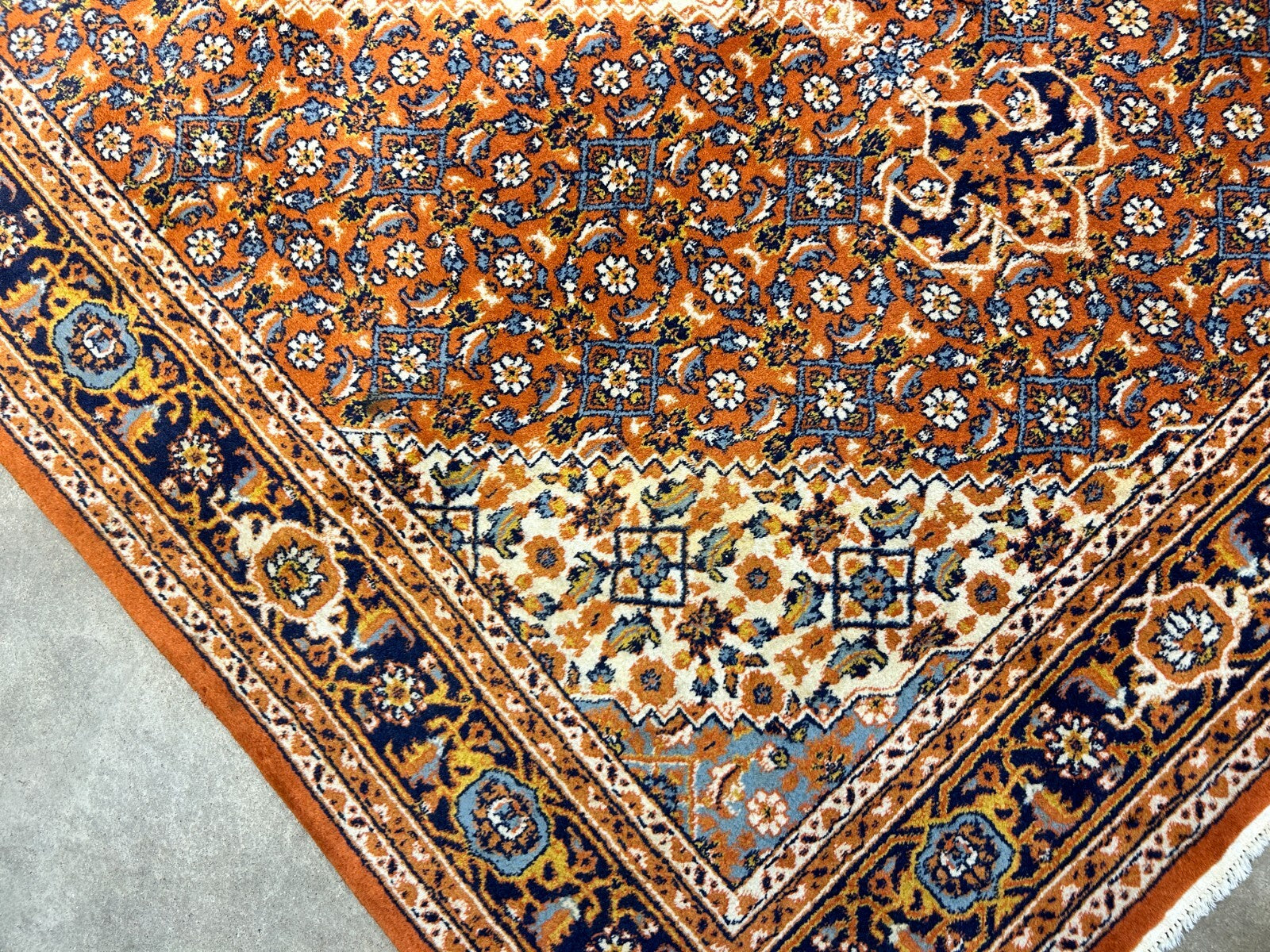 6'x9' Hand-Knotted 100% Wool Pile Bidjare Design Carpet - Area Rug