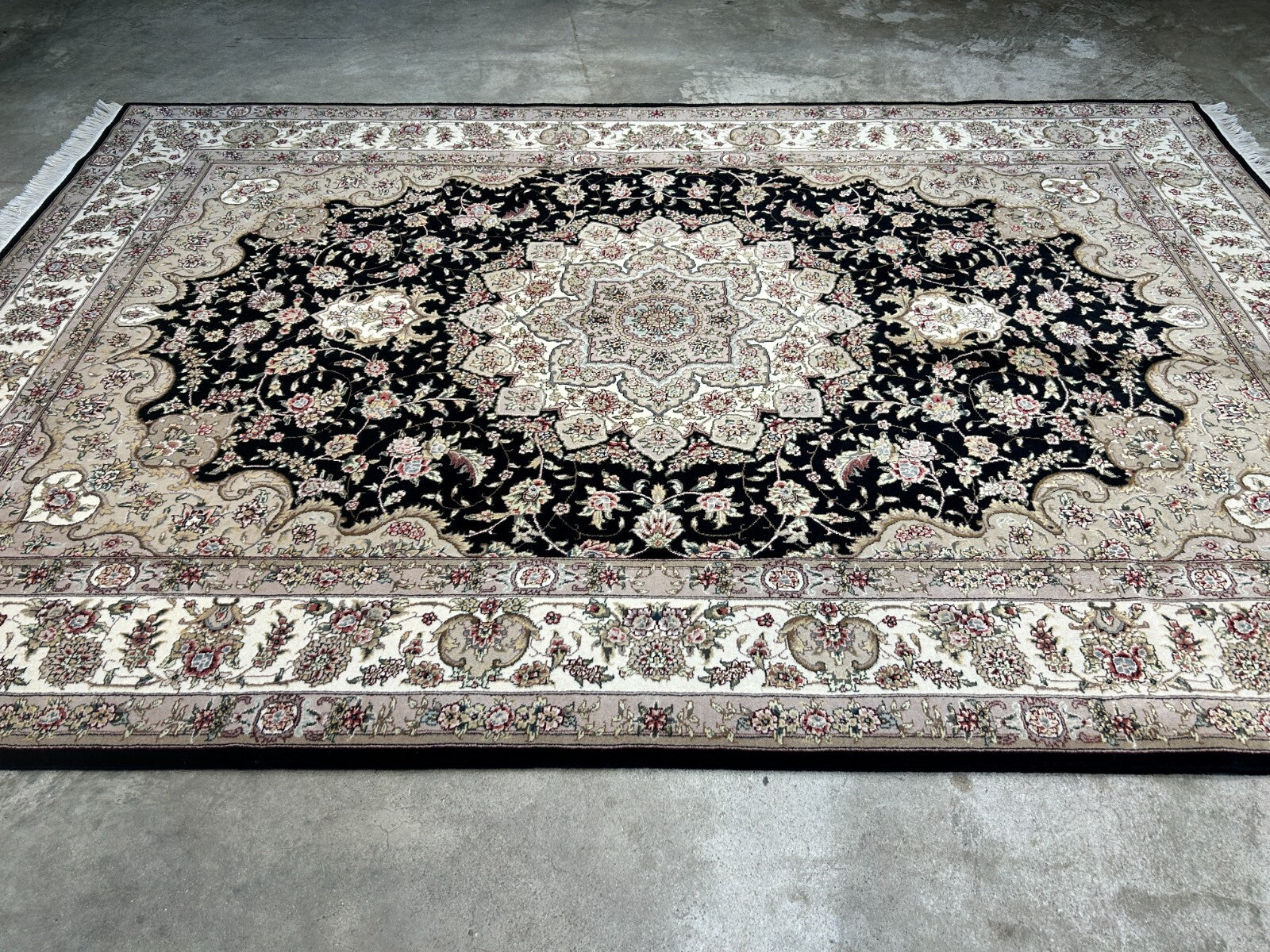 6'x9' Hand-Knotted 100% Wool Pile SinoPersian Carpet - Area Rug