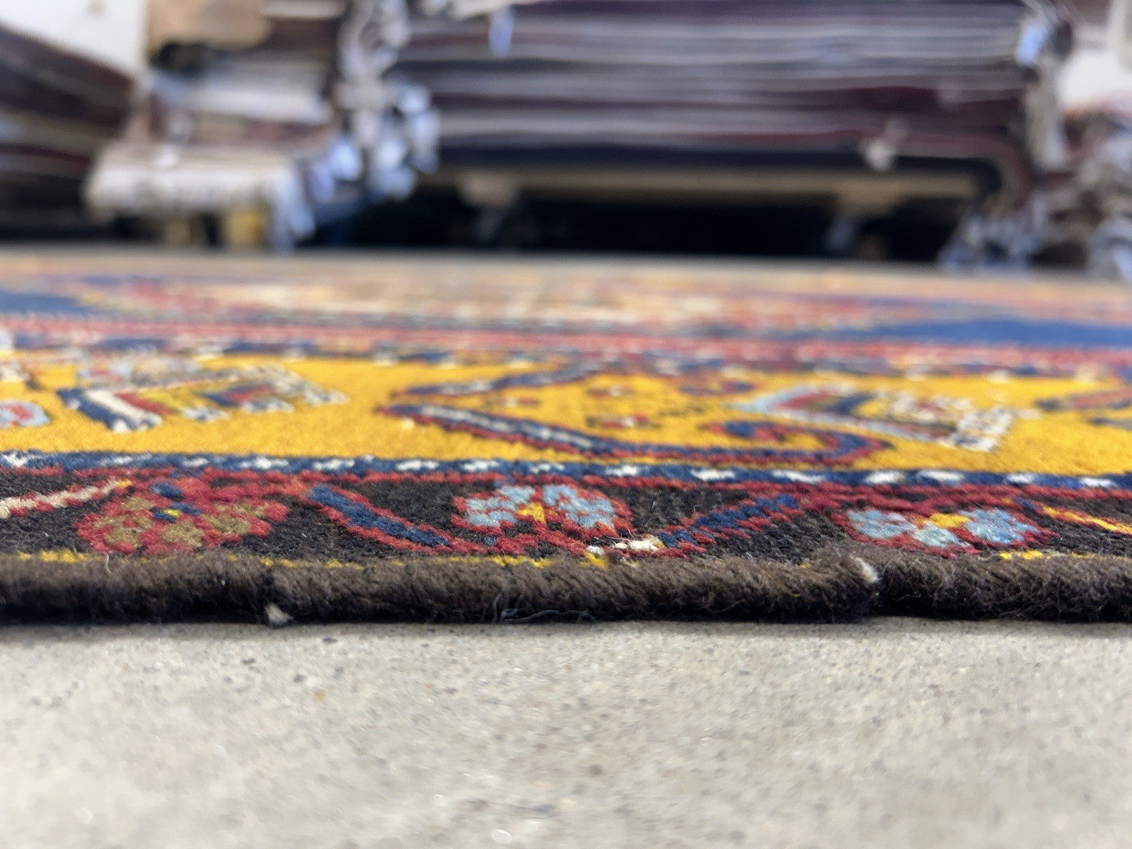 4'2"x8'1" Antique Hand-Knotted 100% Wool Pile Kazak Caucasian Area Rug - Carpet